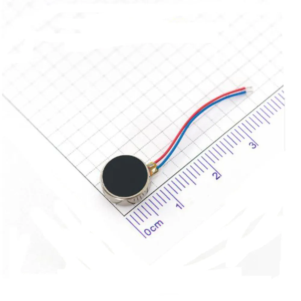 1027 10mm Diameter 2.7mm width Flat Button Coin type Micro Vibrator Motor 3V