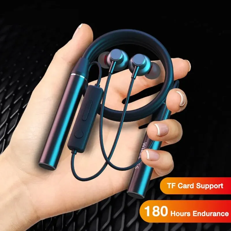 180 Hour Wireless Tooth Headset with Mic and Bass