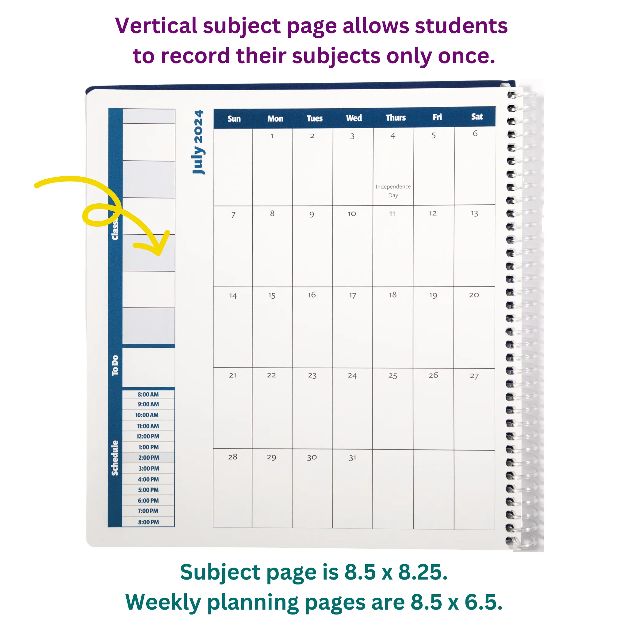 2025-26 Academic Planner: A Tool For Time Management® (8.25x8.5) With All Day Planning