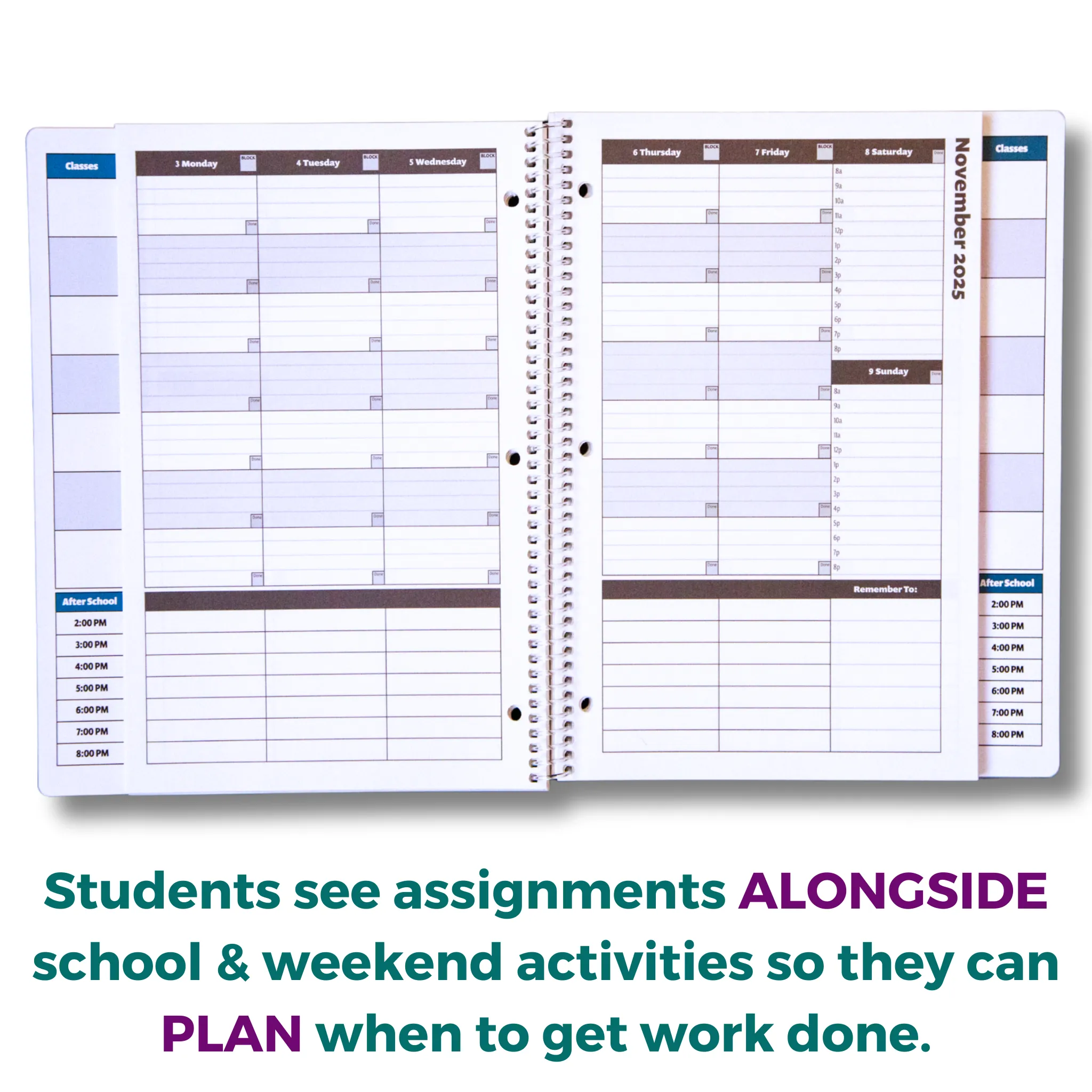 2025-26 Academic Planner: A Tool For Time Management® (8.5x11) With After-School Planning