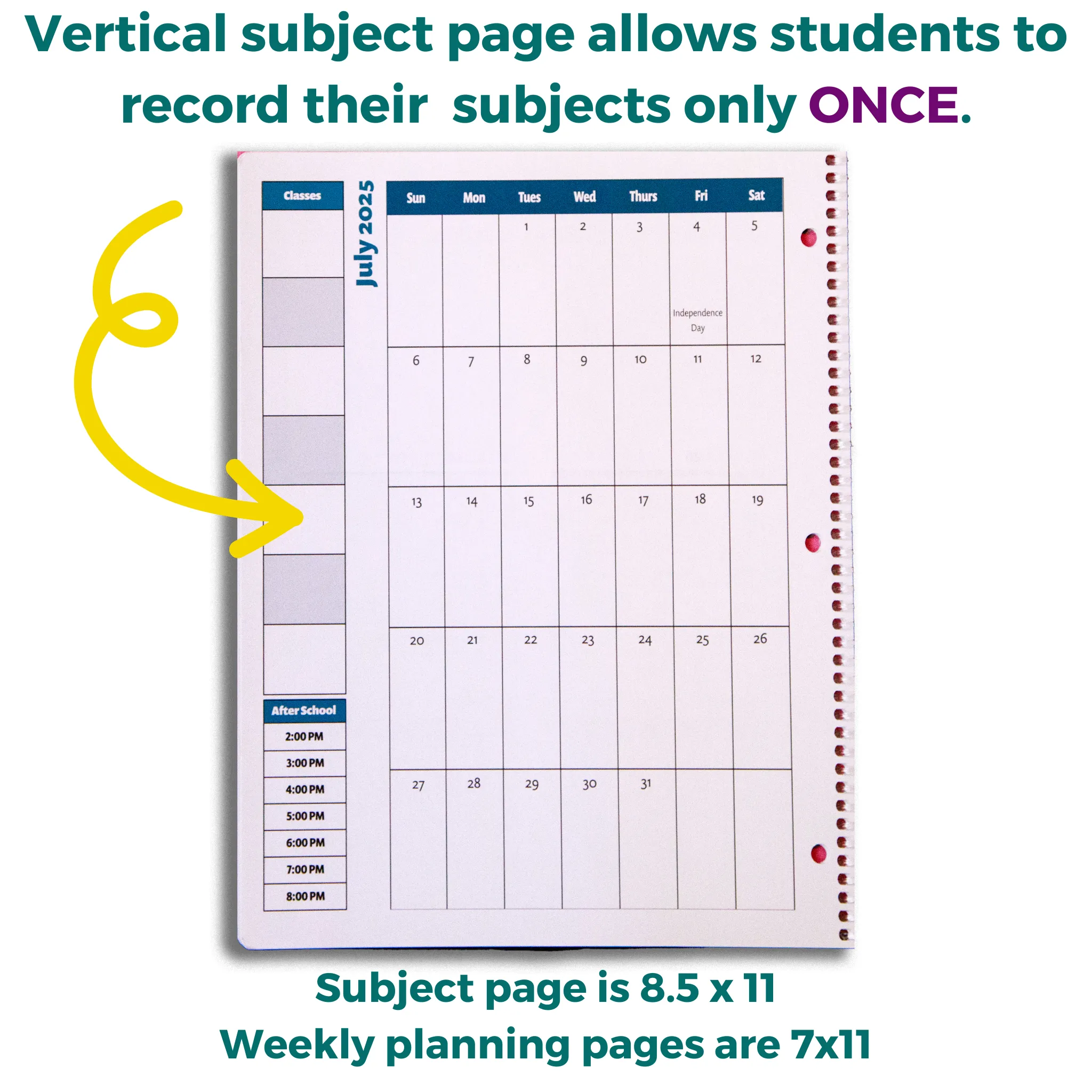 2025-26 Academic Planner: A Tool For Time Management® (8.5x11) With After-School Planning