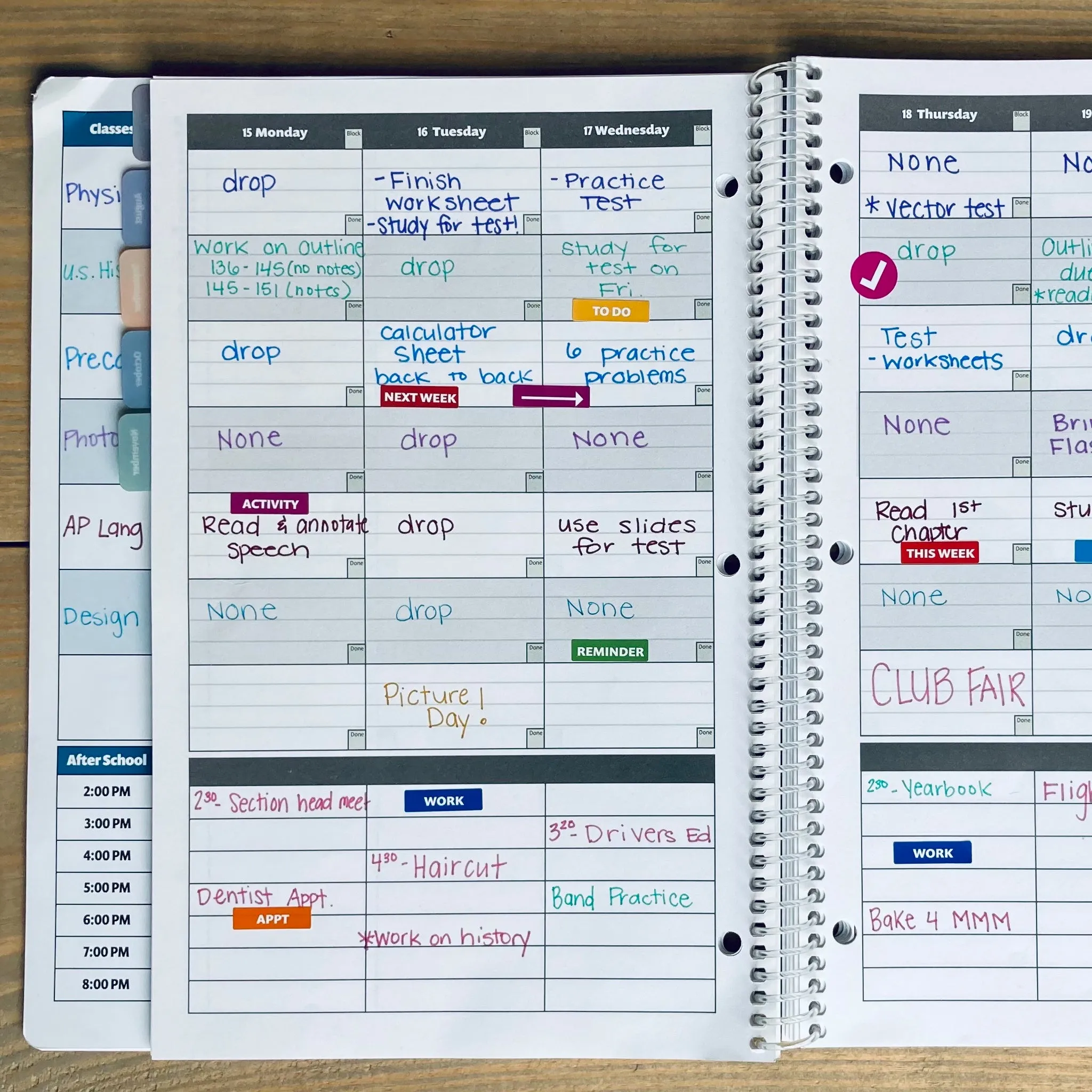 2025-26 Academic Planner: A Tool For Time Management® (8.5x11) With After-School Planning