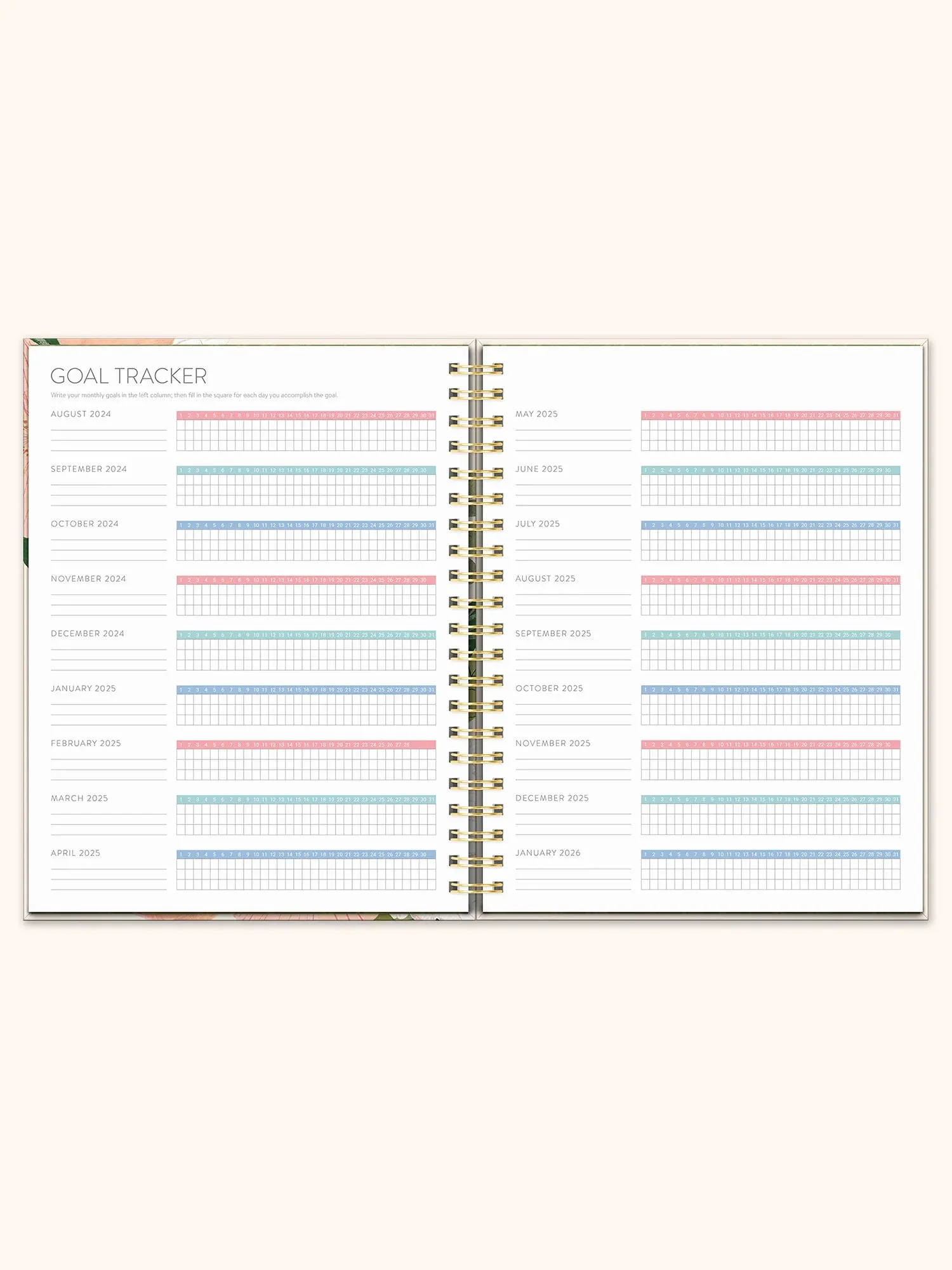 2025 Bella Flora XL Spiral Planner