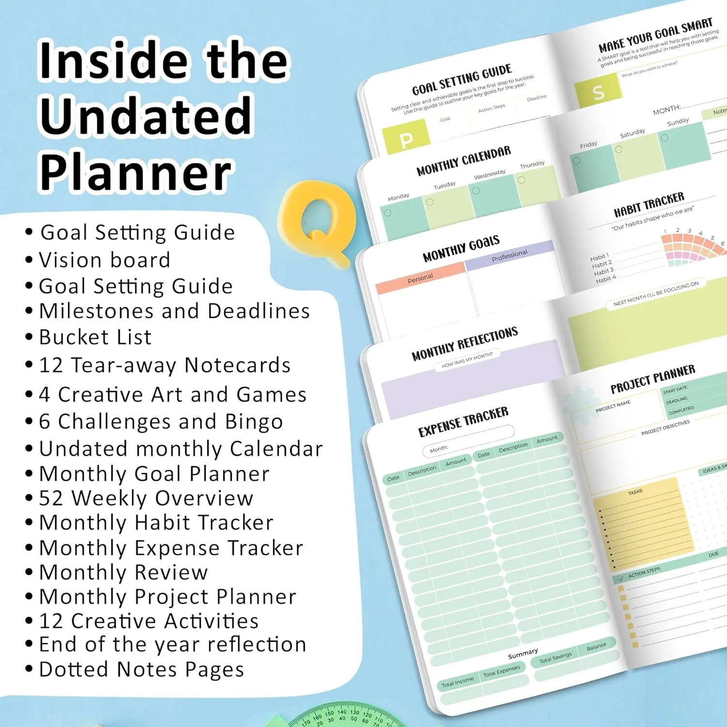 2025 Undated Annual Planner Kit - My Mood