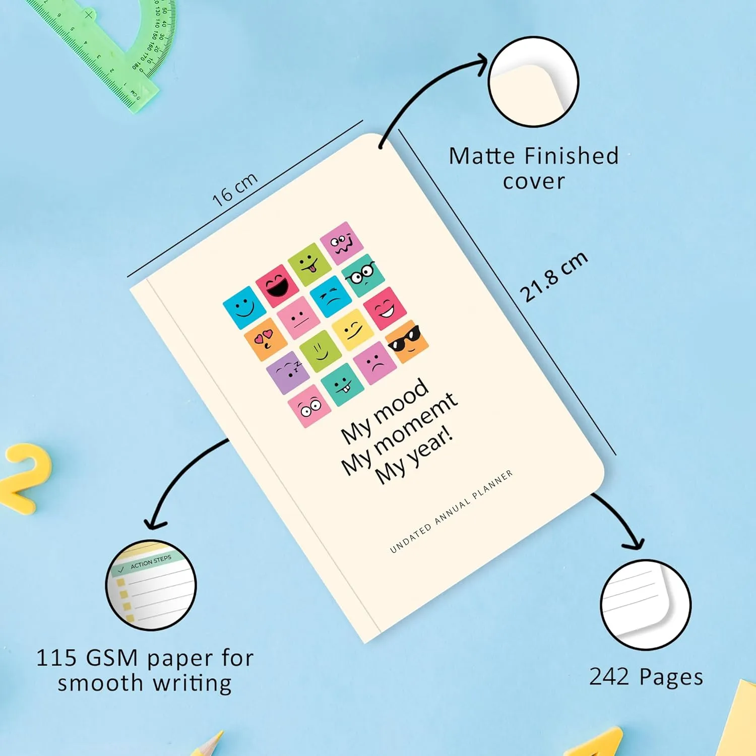 2025 Undated Annual Planner Kit - My Mood