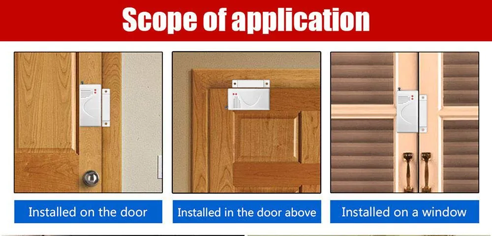 315 MHz Wireless Door / Window Magnetic Sensor for Home Security Alarm Systems