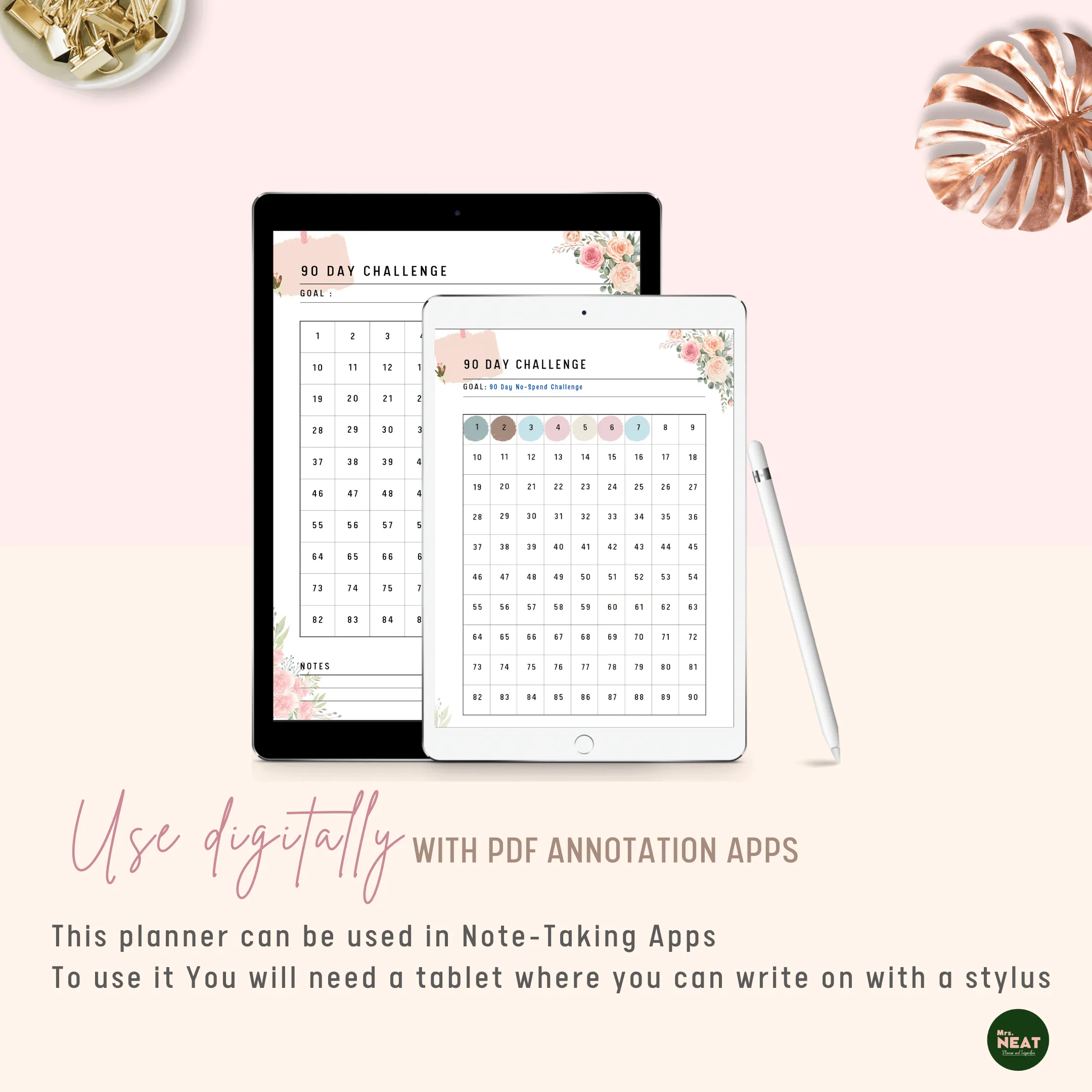 90 day challenge printable - M103/4