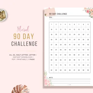 90 day challenge printable - M103/4