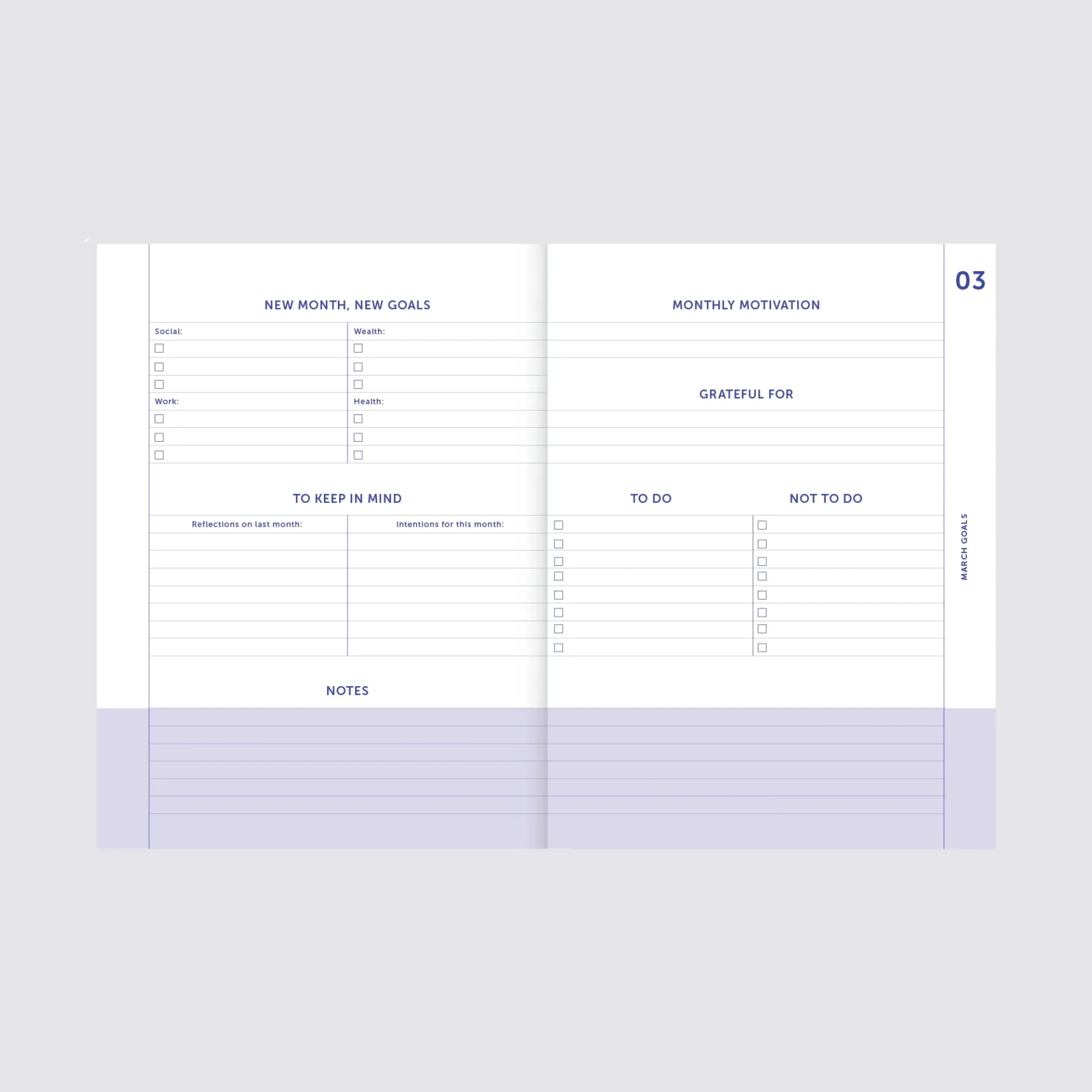 Academic Diary 2023 / 2024 - Lilac