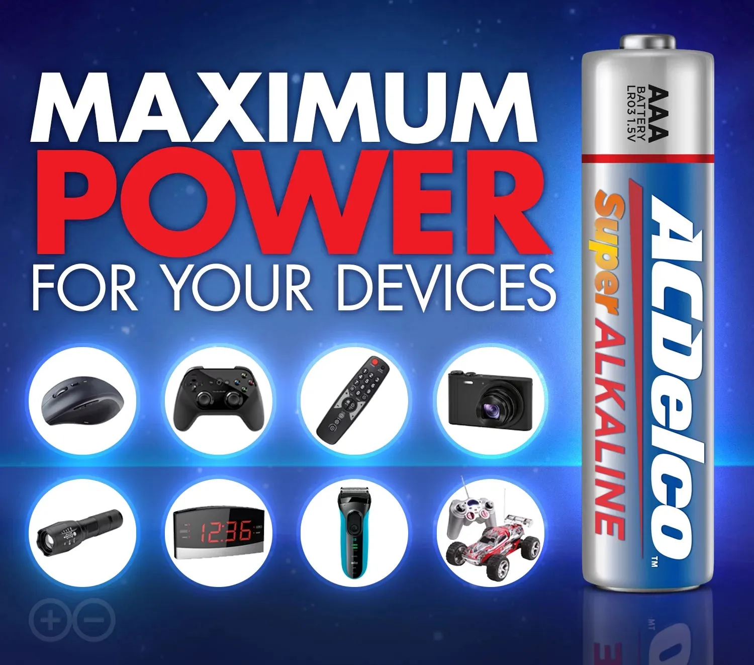 ACDelco Super Alkaline AAA Batteries, 100-Count