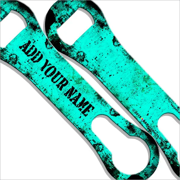 ADD YOUR NAME V-ROD® Bottle Opener – Grunge – Several Color Options