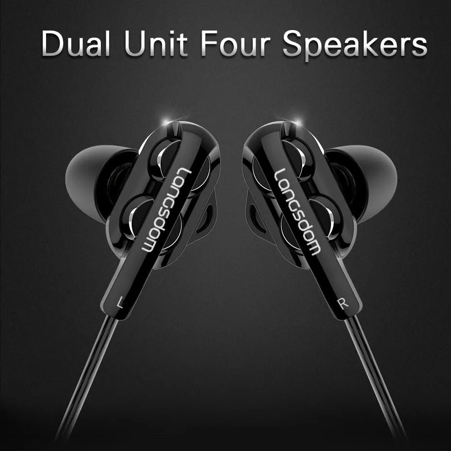 Black Double Moving Coil Wheat Headset