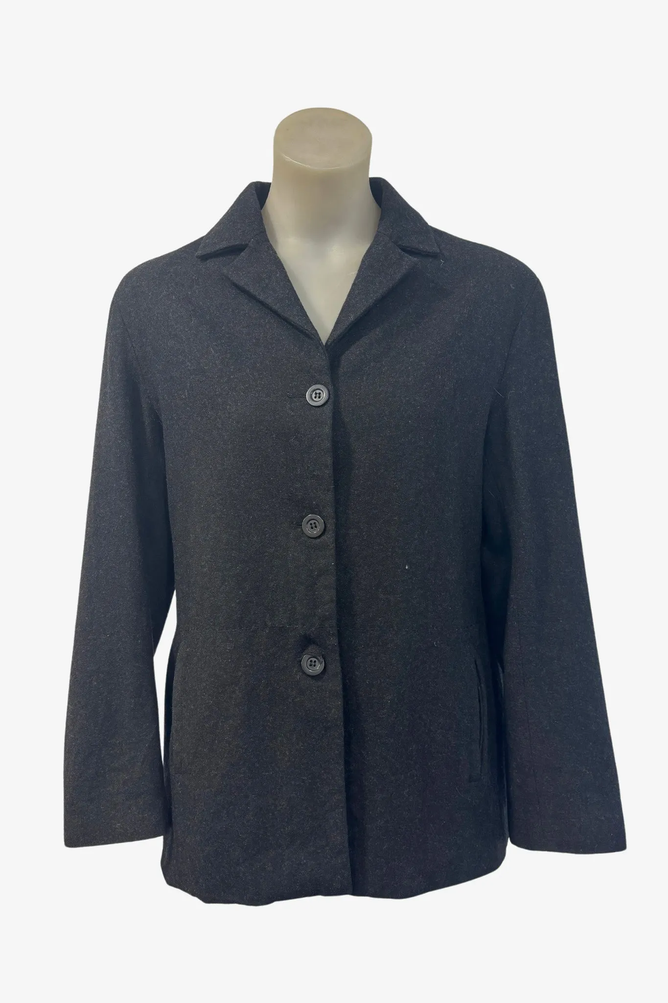 Capture Ezibuy black wool coat, 12