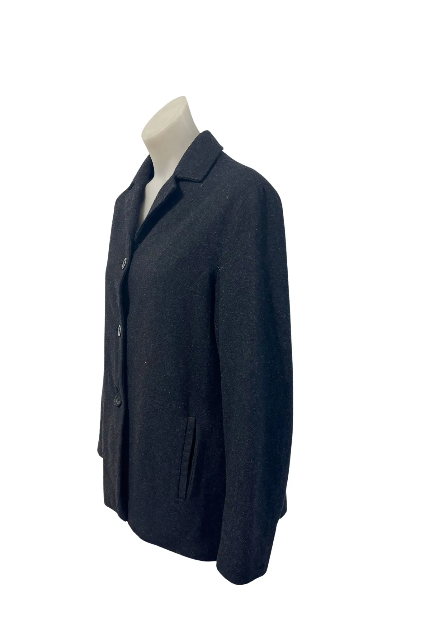 Capture Ezibuy black wool coat, 12