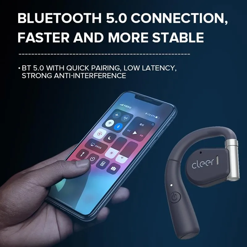 Cleer Call Noise Cancelling Music Gaming Swivel Over-ear Wireless Bluetooth Earphones