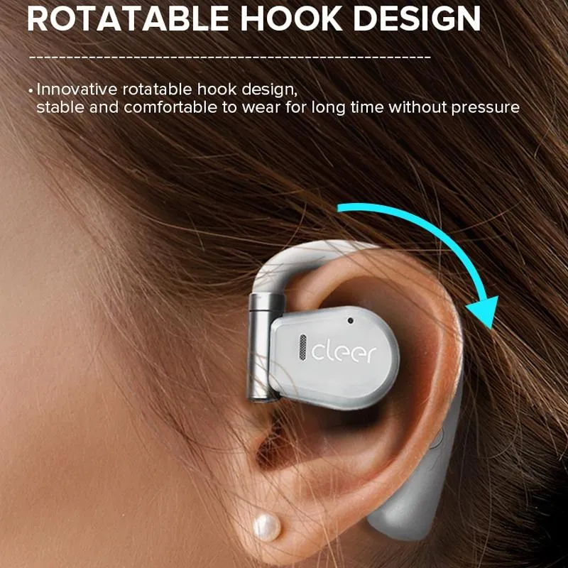 Cleer Call Noise Cancelling Music Gaming Swivel Over-ear Wireless Bluetooth Earphones