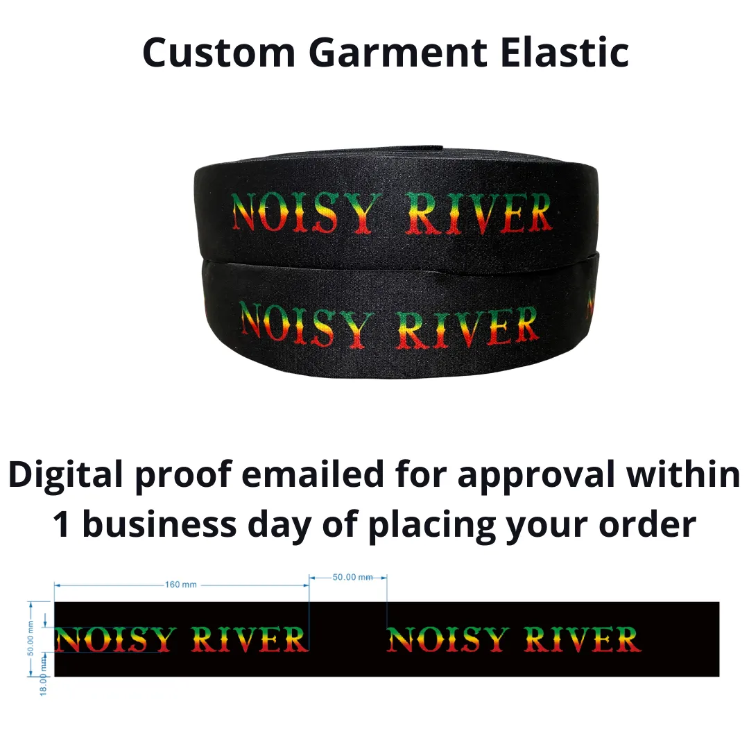 Custom Printed Garment Elastic