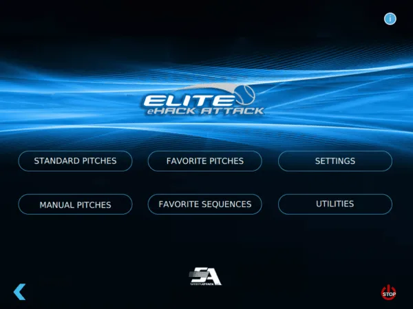Electronic Elite E-Hack Attack Pitching Machine 3 Wheel Machine