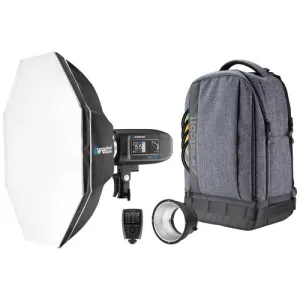 FJ400 Strobe 1-Light Backpack Kit with FJ-X3 M Universal Wireless Trigger (US-CA Plug)