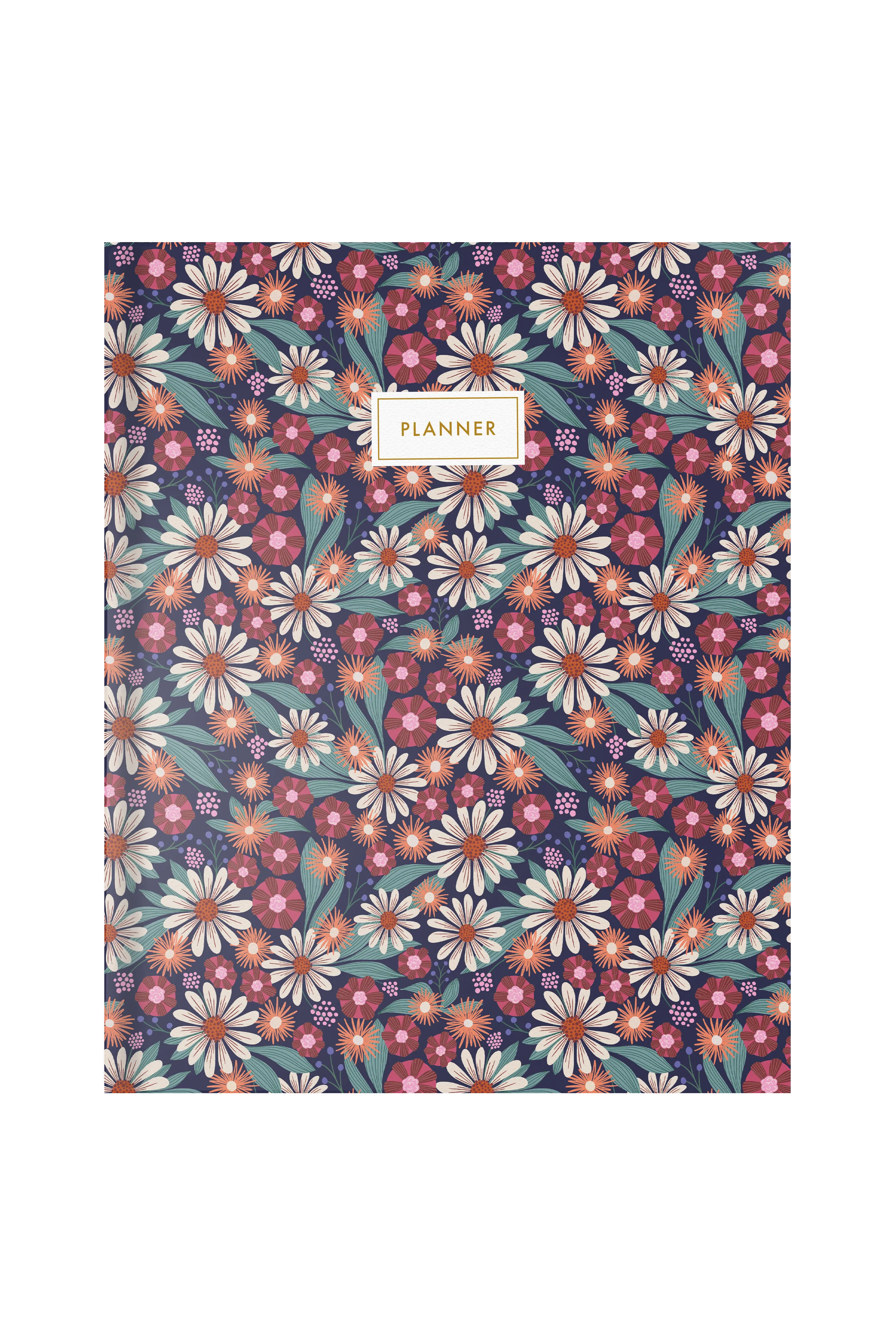 Flower Power Hardbound Undated Planner