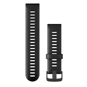 Garmin Watch Bands Black with Slate Hardware