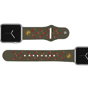 High Brass Sage Leather (Apple) Watch Band