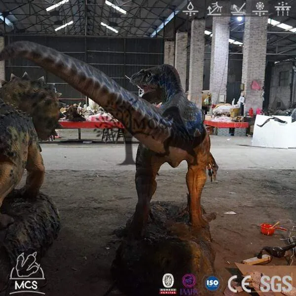 Jurassic-Sized Robotic Blue Raptor Model-MCSV001