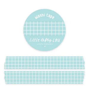 Light Blue Grid Washi Tape by Little Lefty Lou