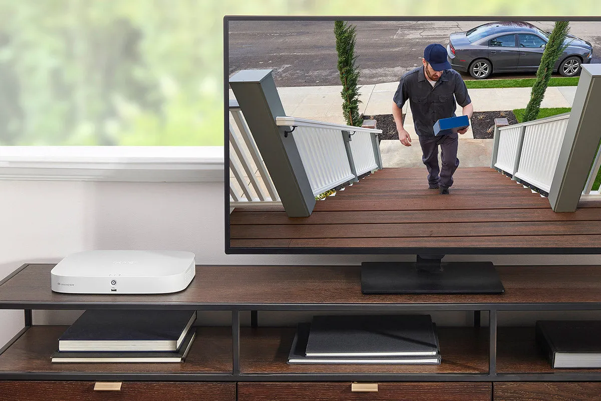 Lorex Fusion NVR with A4 4MP (2K) IP Bullet Cameras - 4K 16-Channel (8 Wired   8 Wi-Fi Fusion) 2TB Wired System