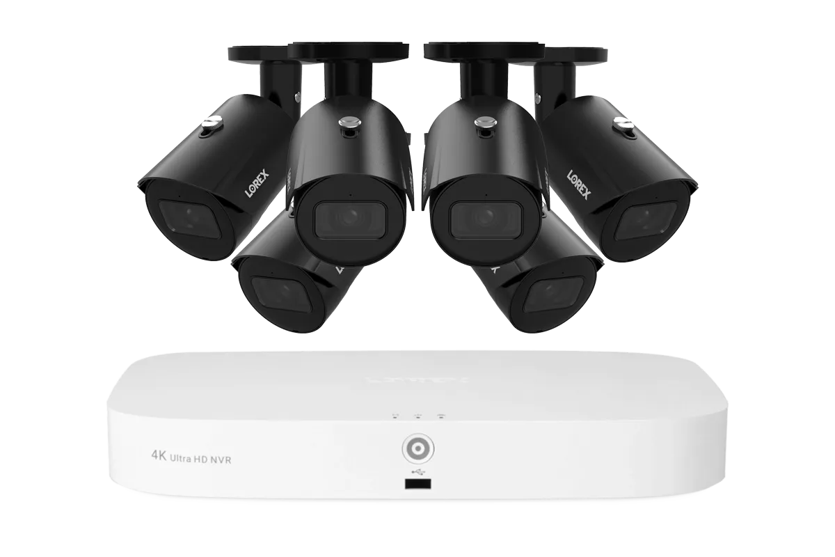 Lorex Fusion NVR with A4 4MP (2K) IP Bullet Cameras - 4K 16-Channel (8 Wired   8 Wi-Fi Fusion) 2TB Wired System