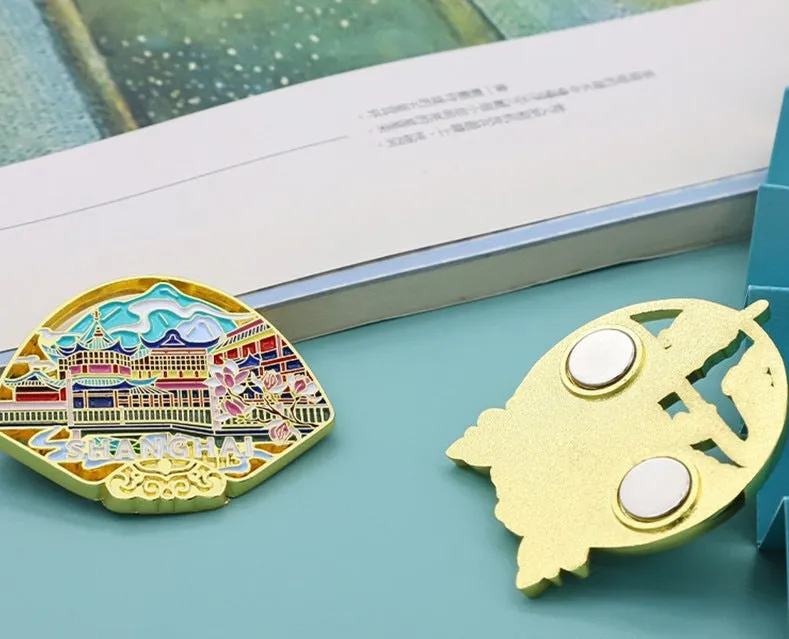 Magnetic metal refrigerator sticker customized