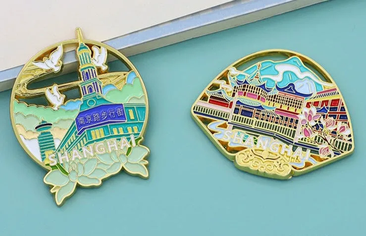 Magnetic metal refrigerator sticker customized