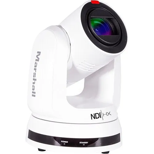 Marshall CV730-NDIW NDI 4K UHD60 PTZ Camera, 30x Optical Zoom, White