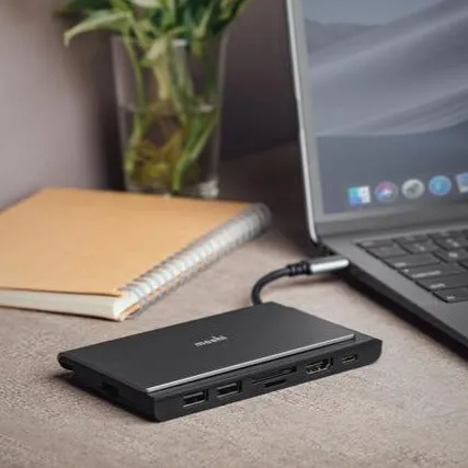 MOSHI Symbus Mini 7-in-1 Portable USB-C HUB - Gray
