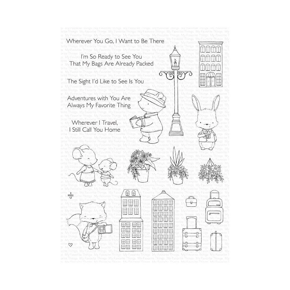 My Favorite Things Stacey Yacula Stamps 6"X8" - Travel Plans