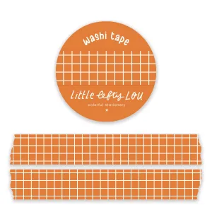 Orange Grid Washi Tape by Little Lefty Lou