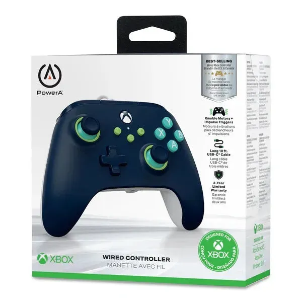 PowerA Wired Controller for Xbox Series X|S Mariner Blue