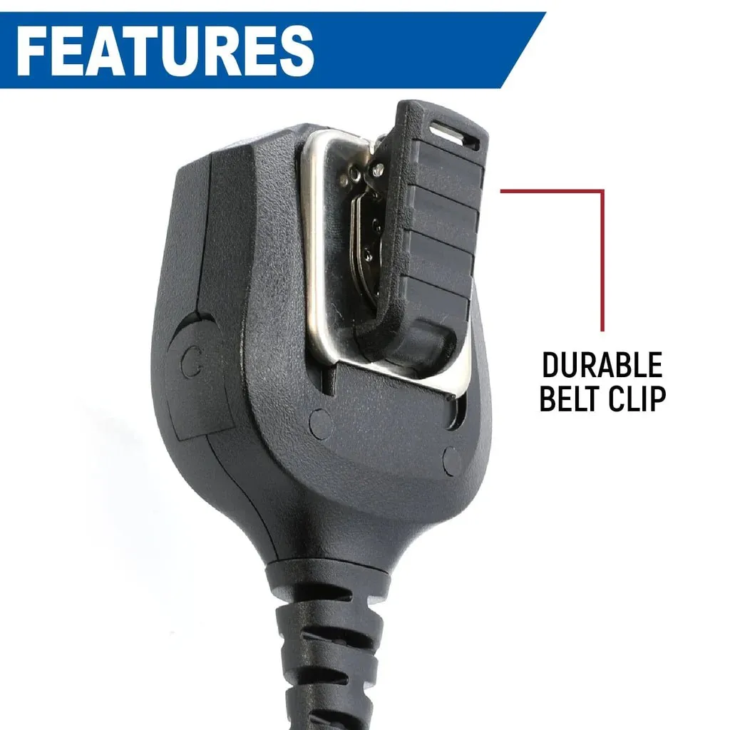 Rugged Hand Speaker Mic Waterproof for Handheld Radios