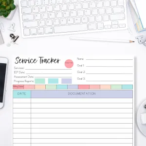 Service Tracker Notepad (8.5 x 11)