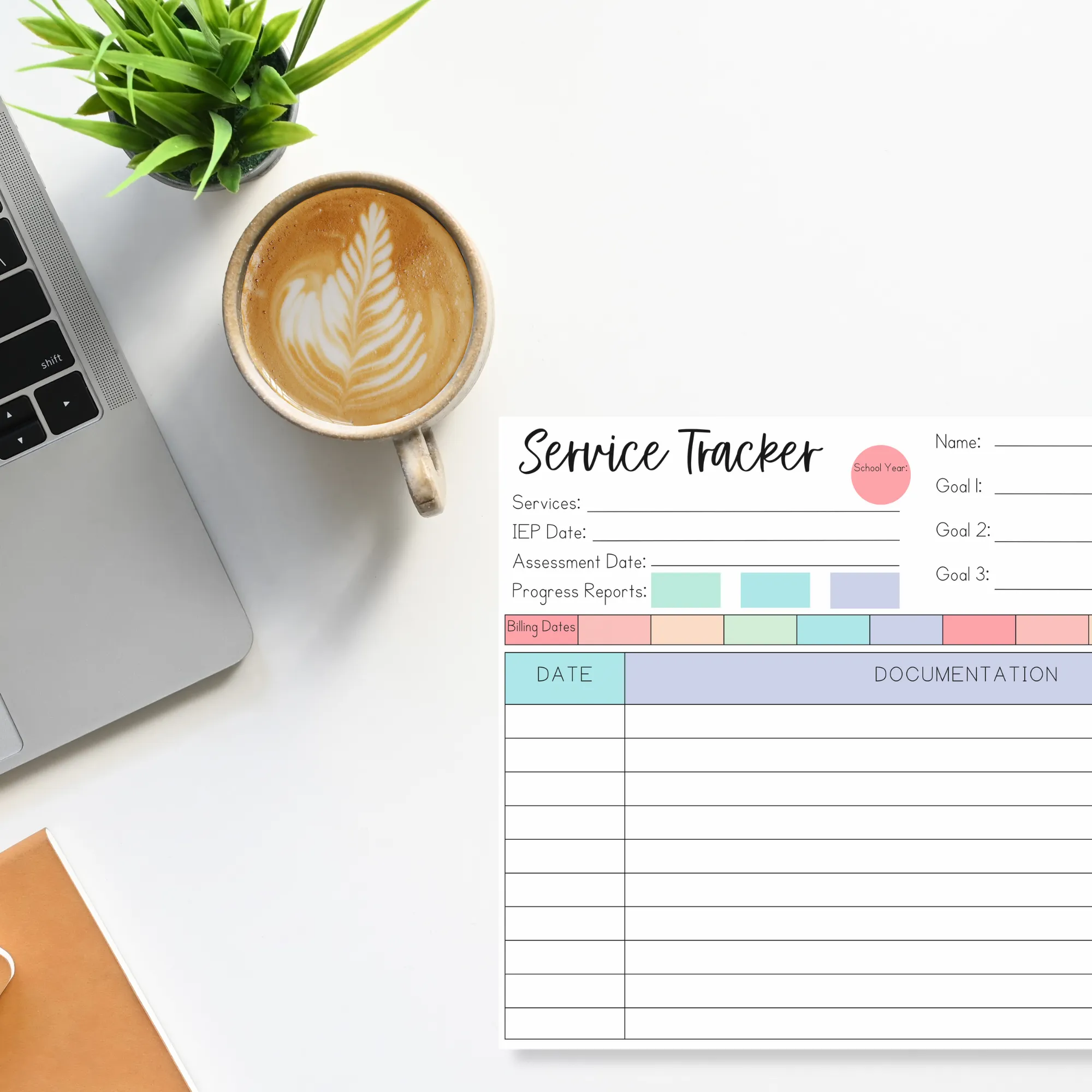 Service Tracker Notepad (8.5 x 11)