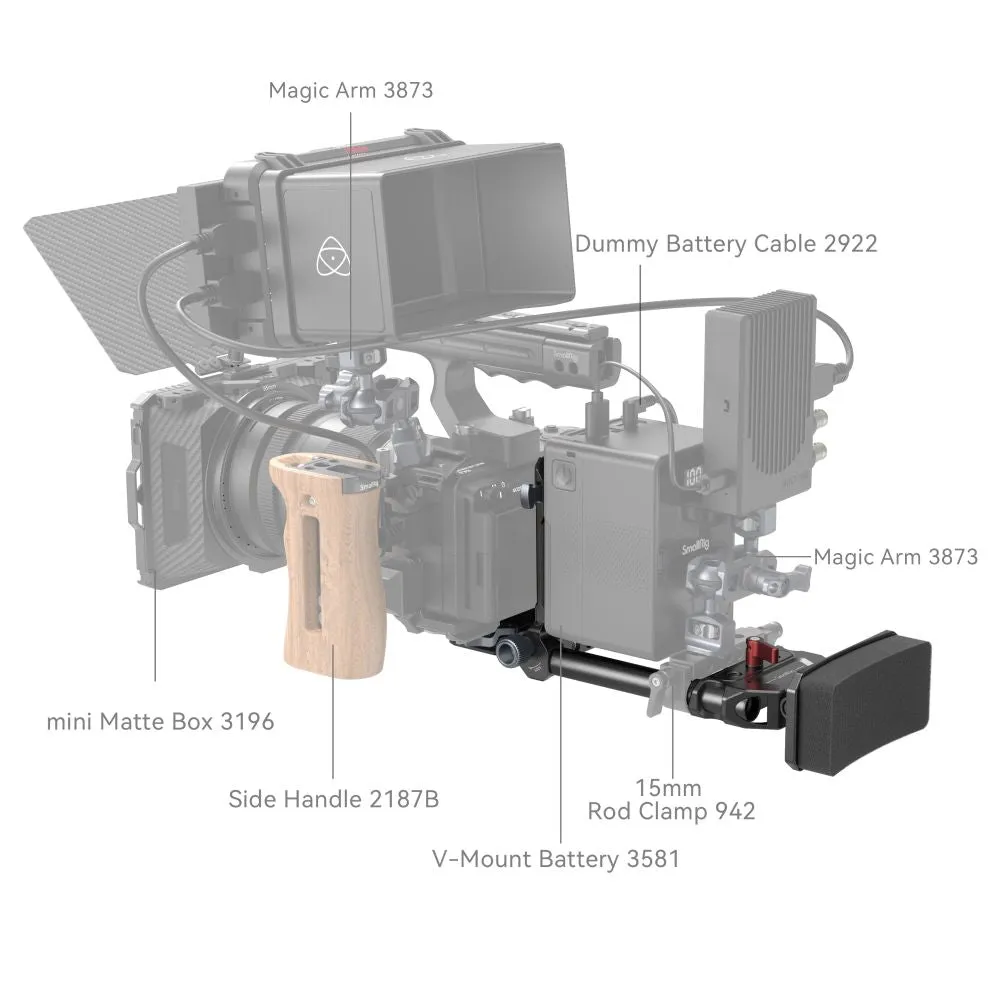 SmallRig Advanced Compact V-Mount Battery Mounting System