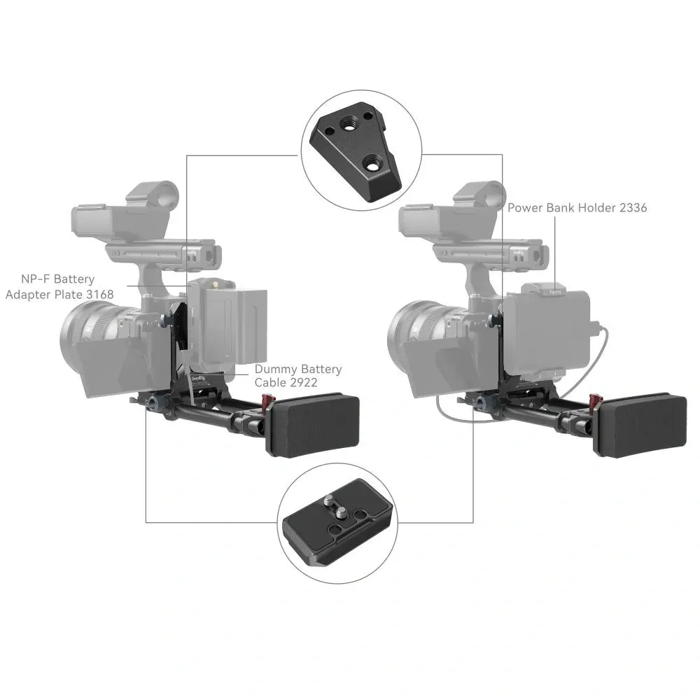 SmallRig Advanced Compact V-Mount Battery Mounting System