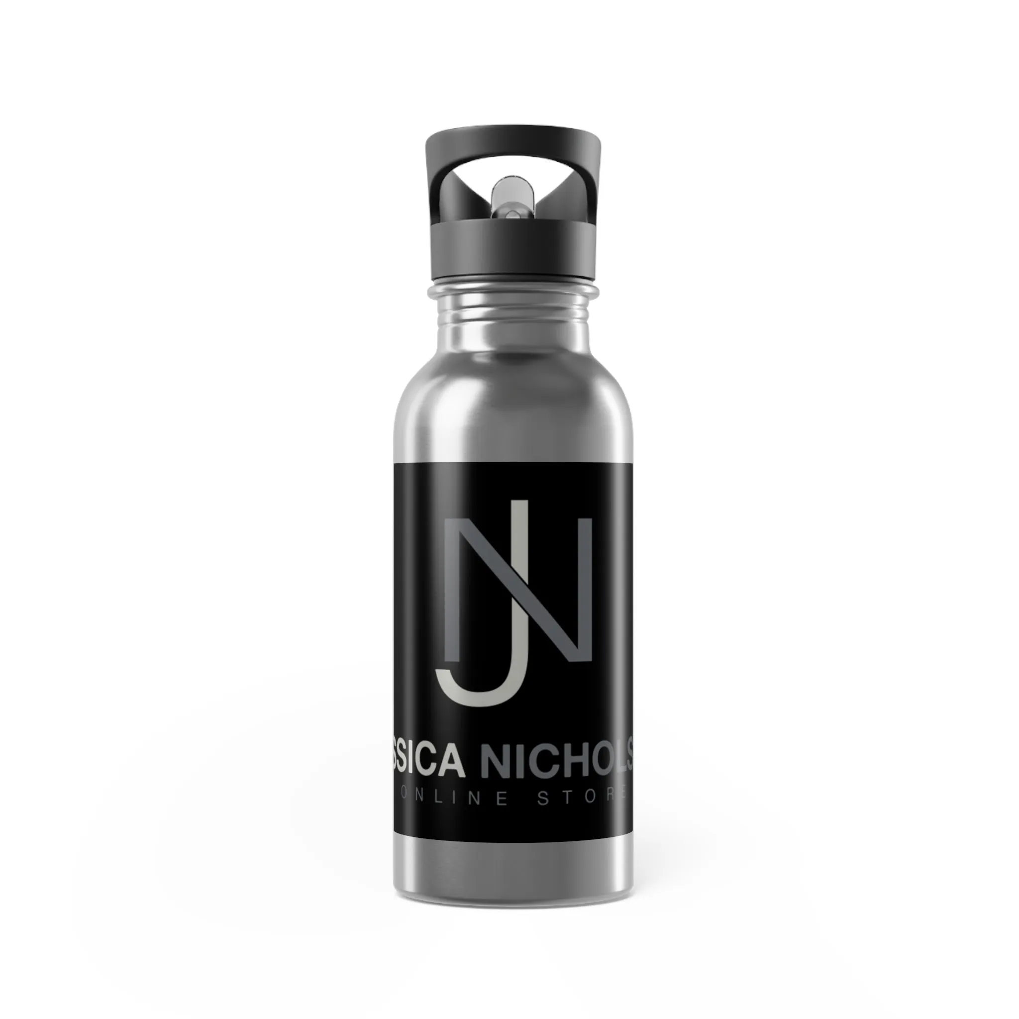 Stainless Steel Water Bottle With Straw, 20oz