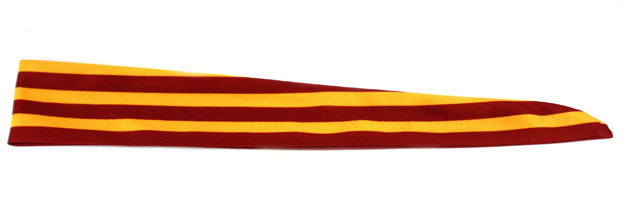 Tie Back Horizontal Stripes Maroon Gold (SKU 7507)