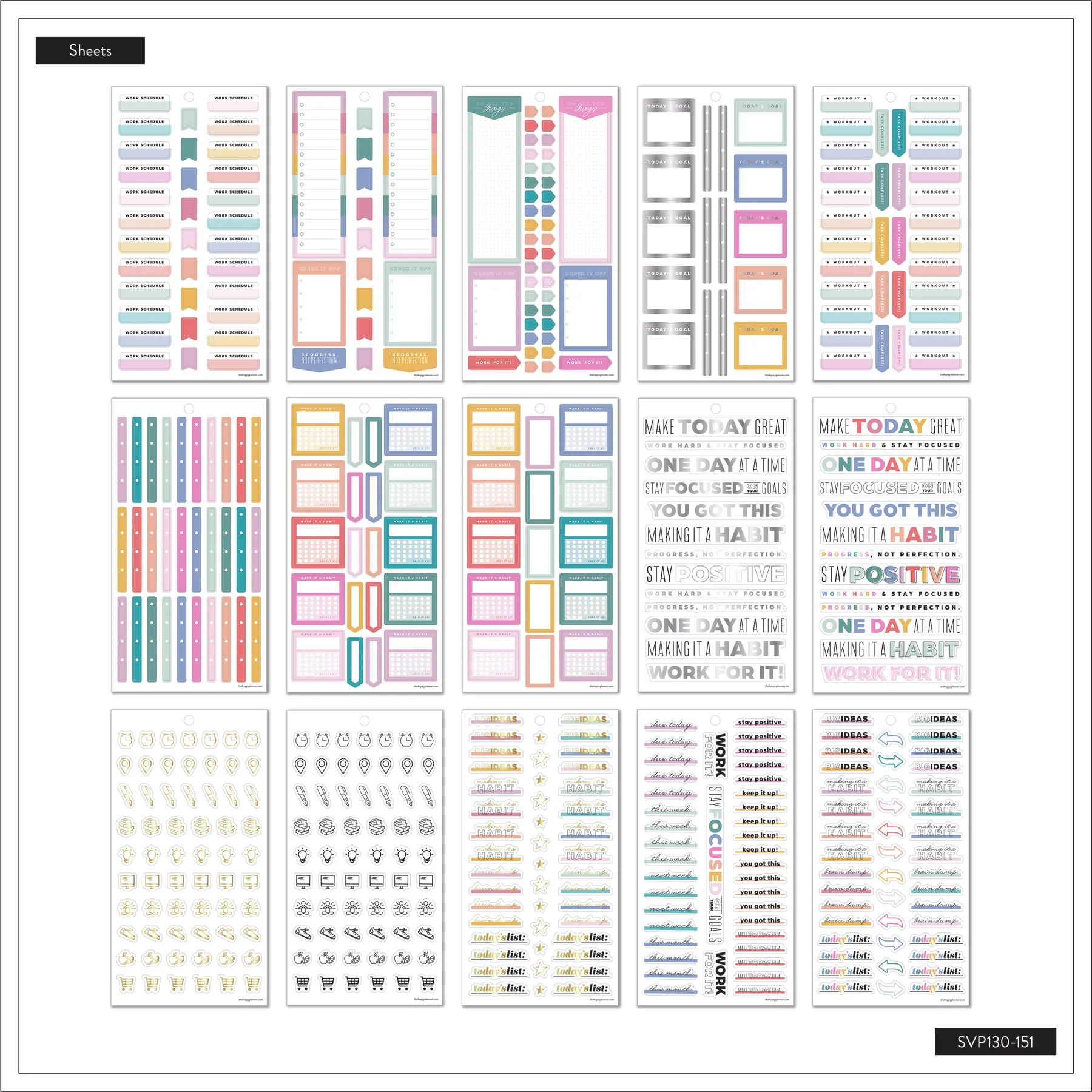 Value Pack Stickers - Essentials Trackers & Checklists