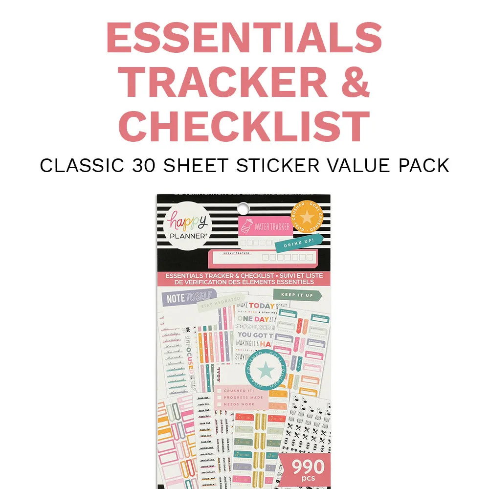 Value Pack Stickers - Essentials Trackers & Checklists