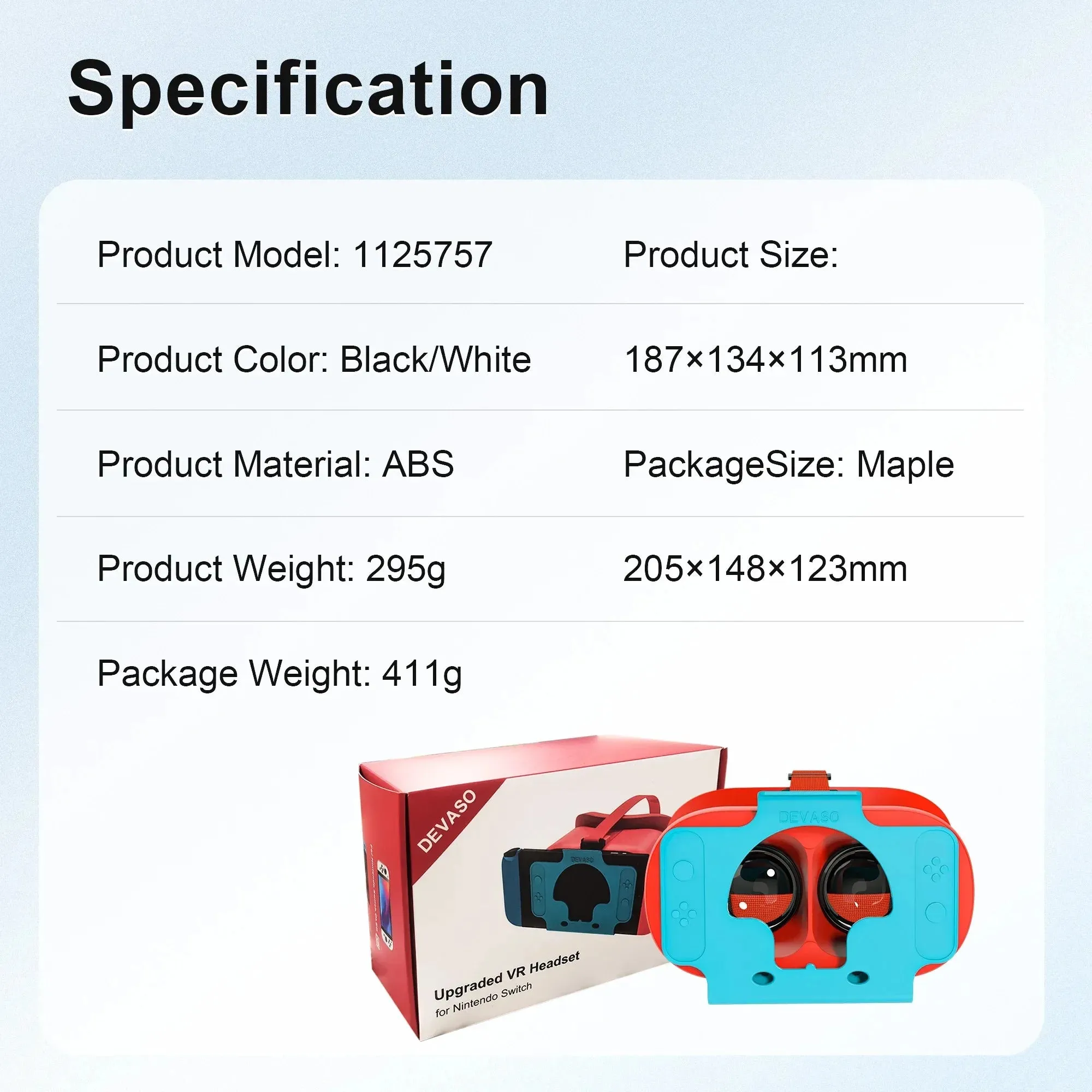 VR Glasses for Nintendo Switch OLED 3D Glasses Virtual Reality Movies for Switch Game Headset Adjustable Big Lens VR Glasses