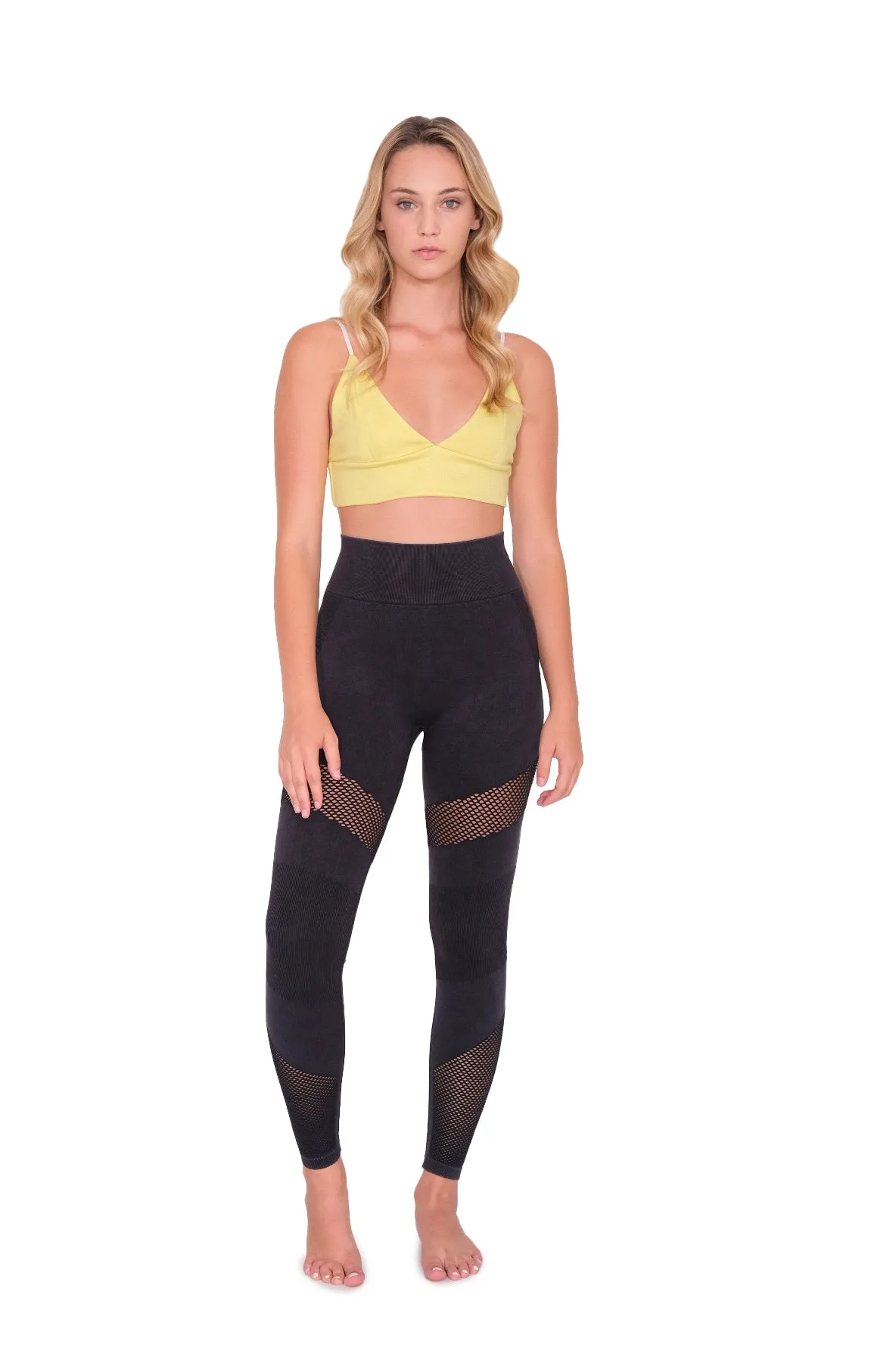 Yellow Bralette with Adjustable Straps